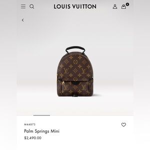 Louis Vuitton Monogram Palm Springs Mini
